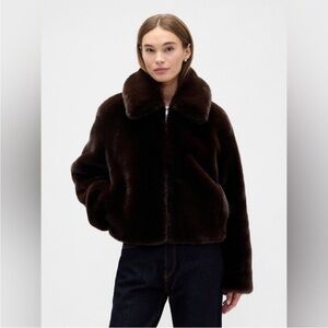 gap faux fur jacket